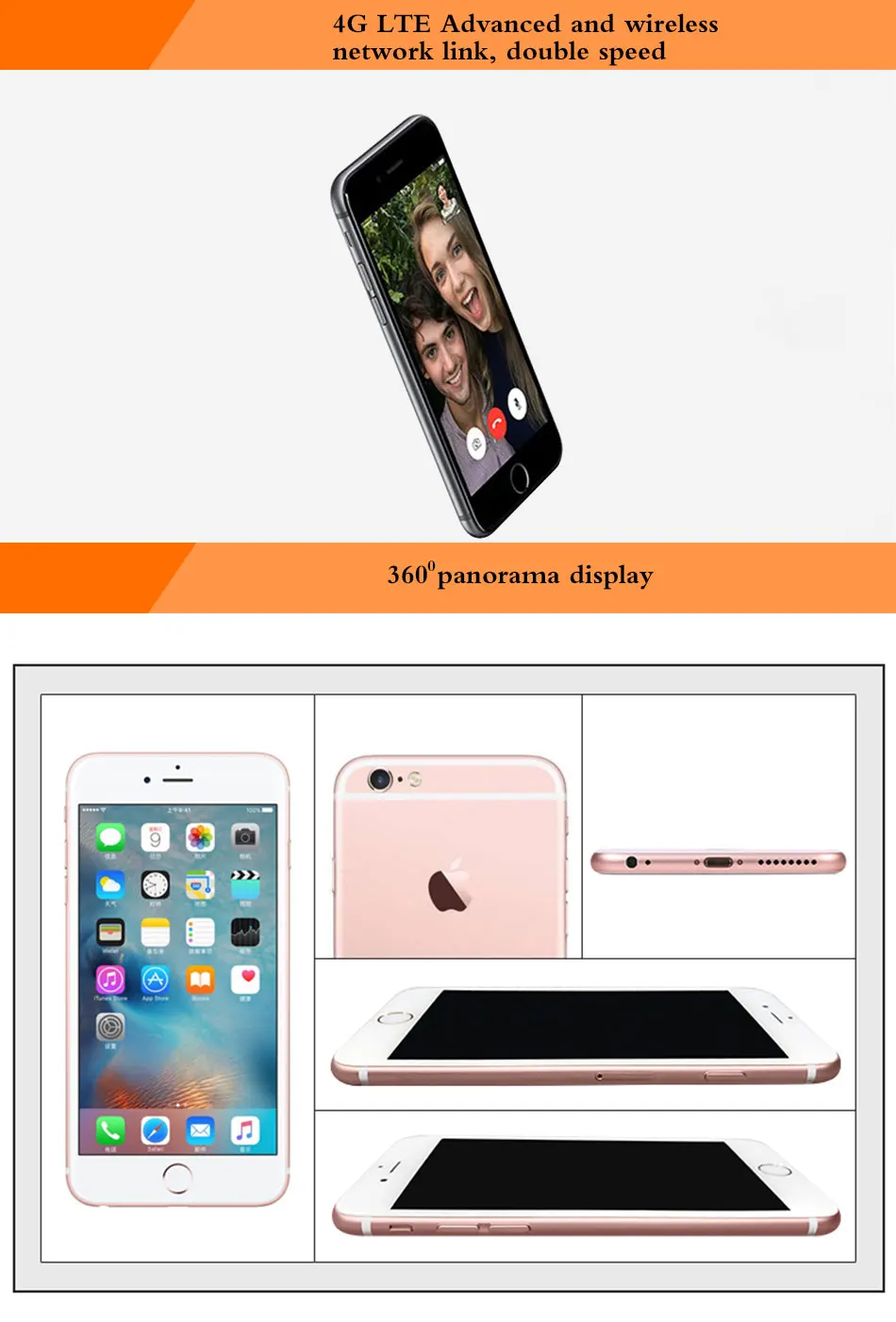 Apple iPhone 6S A1633 T-Mobile Version мобильный телефон 4," 2 Гб ОЗУ 128 Гб ПЗУ 1715 МП камера мАч двухъядерный мобильный телефон