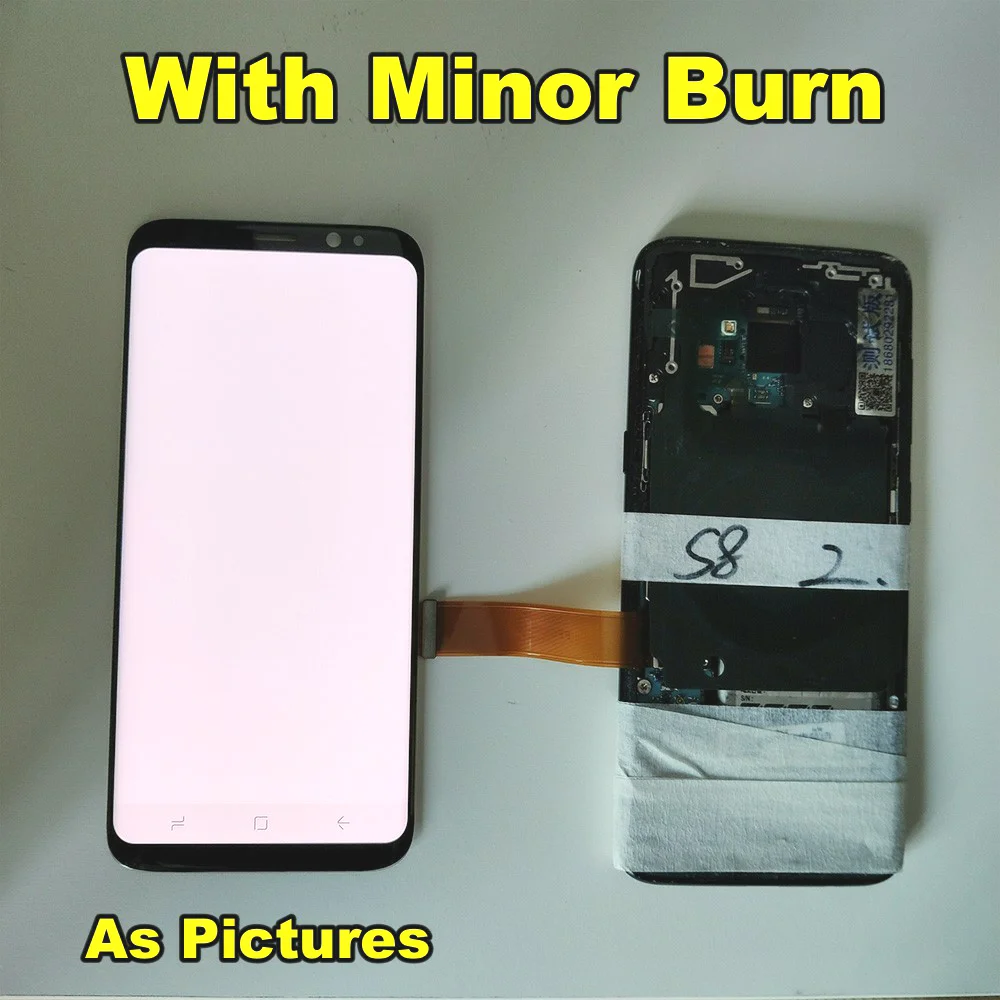 Протестированный ЖК-дисплей для samsung Galaxy S8 S8 plus G950 G950F G955fd G955F G955 ЖК-дисплей+ сенсорный экран дигитайзер с рамкой