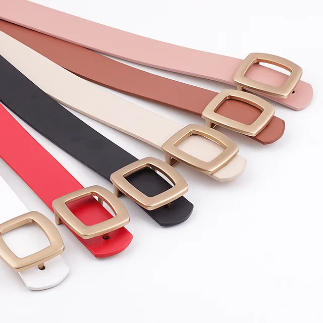 Leather Waist Strap Belt Belts & Suspenders Women's Accessories Women's Apparel color: Beige|Black|Camel|Pink|Red|White