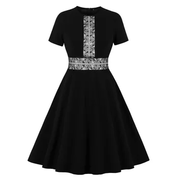 

clothing OLWPIRNCESS 2020 Spring Women's Dress Lace Medium-length Dress