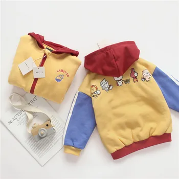 

Tonytaobaby New Winter Clothes for Boys and Girls Thick Sweaters Sports Cardigans Velvet Coat