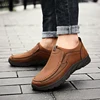 Men Casual Shoes Breathable Loafers Sneakers 2022 New Fashion Comfortable Flat Handmade Retro Leisure Loafers Shoes Men Shoes ► Photo 3/6