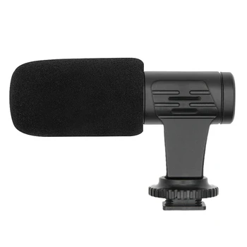 

Camera Microphone 3.5mm Stereo VLOG Photography Interview Digital Video Recording Microphone for Nikon Canon DSLR Camera