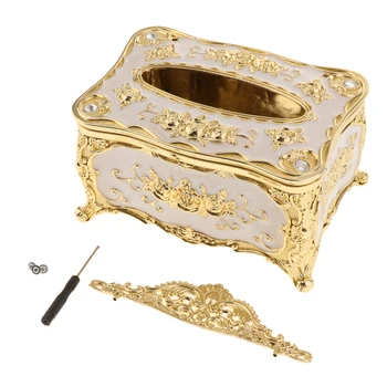 

European Style Acrylic Tissue Box Facial Case Holder Acrylic Tissue Box Holder Paper Napkin Holder Car Paper Storage Container