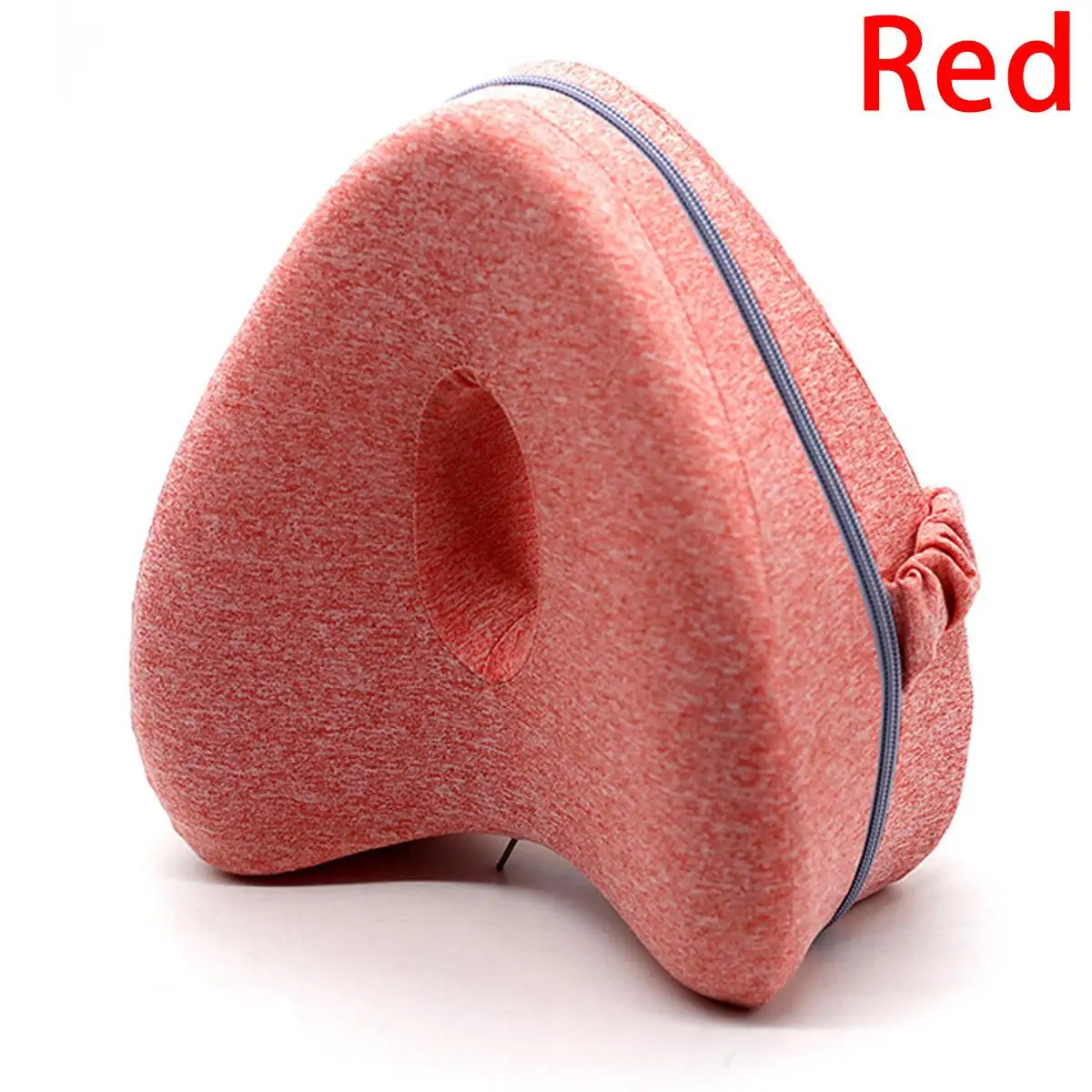 Leg Pillow Heart shaped Sleeping Memory Foam Leg Positioner Pillows for Sleeping Orthopedic Sciatica Back Hip Joint Pain Relief - Цвет: Red