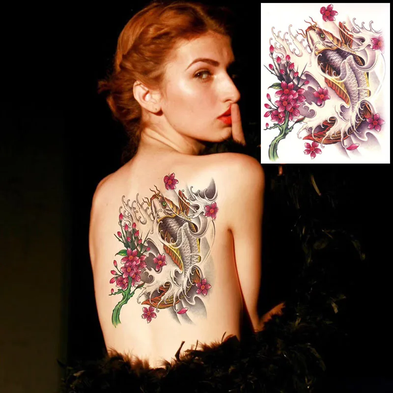 Татуировка непромокаемая Временная наклейка для мужчин и женщин ноги симуляция