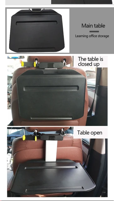 Auto Tisch Versenkbare Klapp Tablett Schreibtisch für Laptop Telefon Essen  Trinken Halterung Innen Auto Zurück Sitz Telefon Unterstützung Zubehör -  AliExpress