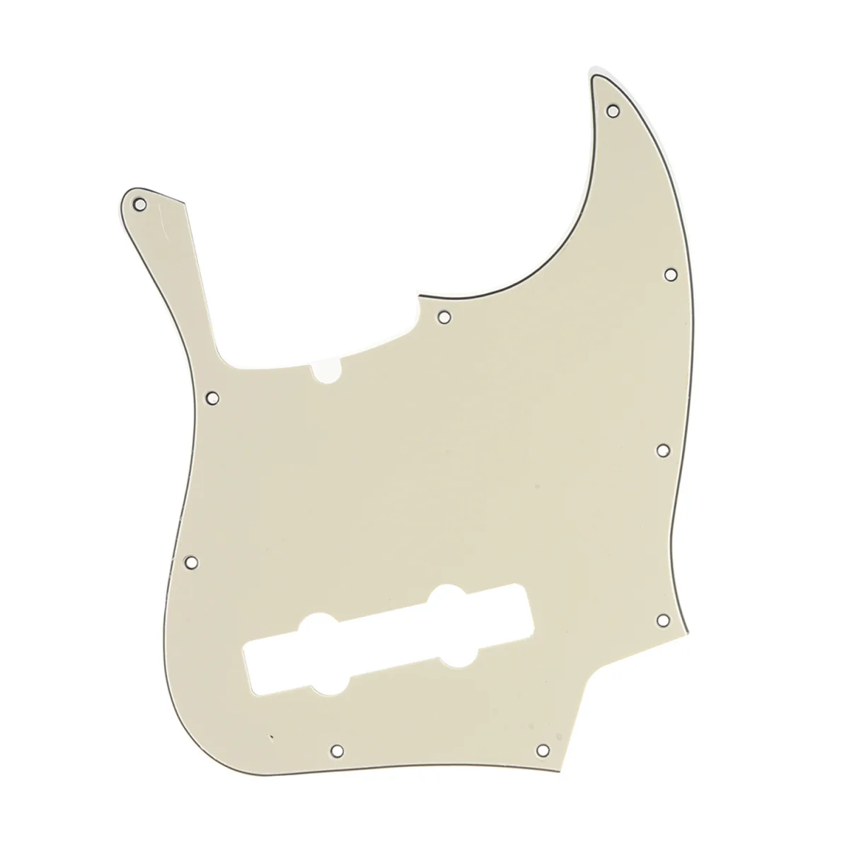 Musiclily Pro 5-String 10-Hole Contemporary J Bass Pickguard for Fender American Jazz 3Ply Cream | Спорт и развлечения