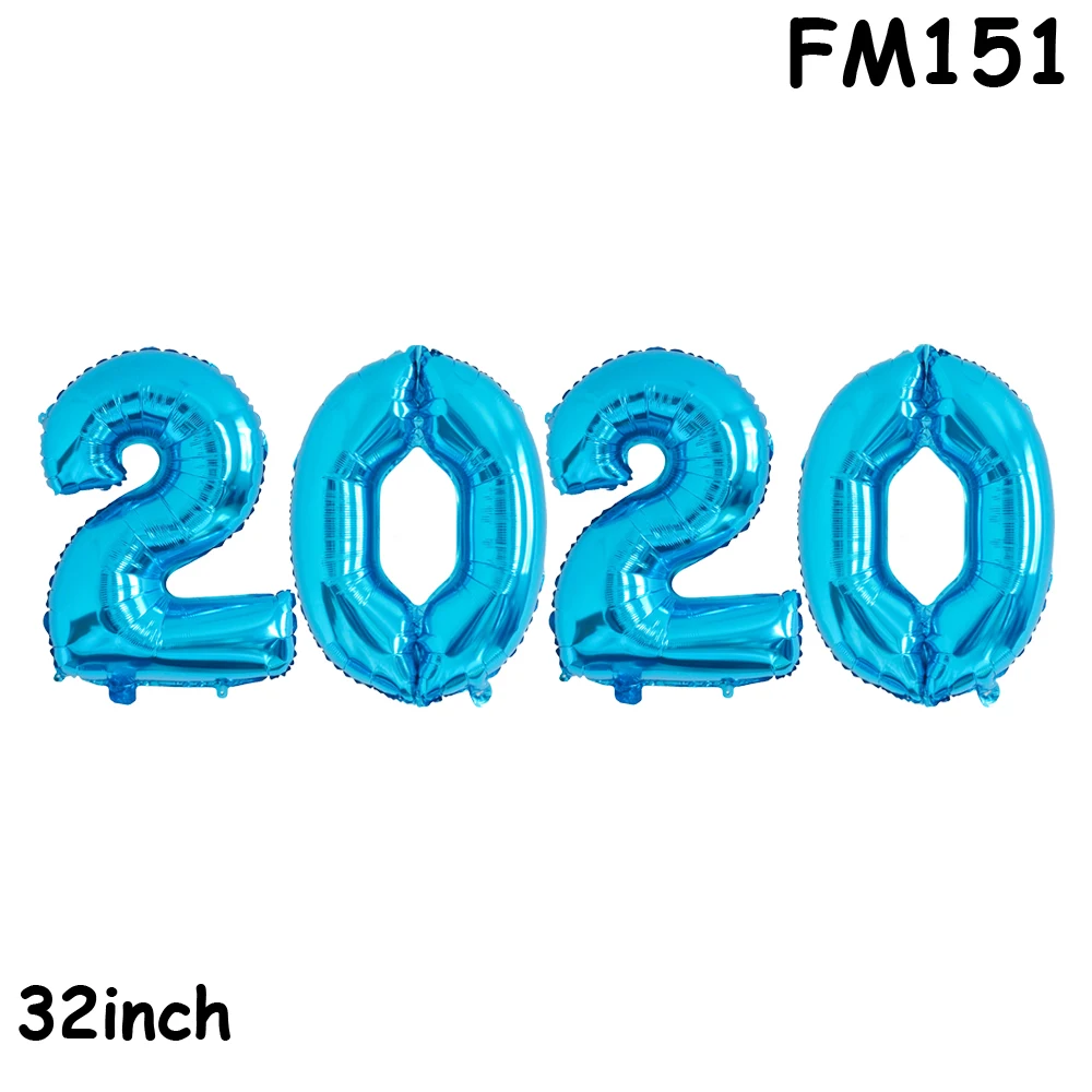 FM151 Фольги латексный шар с новым годовым номером шар для Рождественская Домашняя вечеринка воздушные шары украшения Новогодний Декор поставки - Цвет: FM151