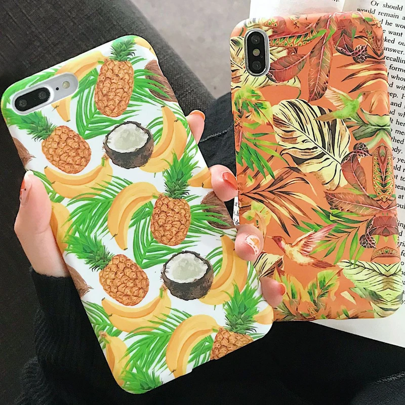 Милый чехол для телефона с изображением фруктов iPhone 6 6s 7 8 Plus X Xs XR Max силиконовый