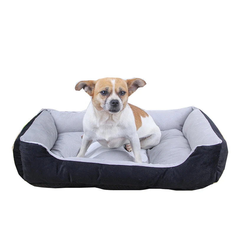 Согревающая кровать для собаки, моющаяся, для питомца, флоппи, очень удобная плюшевая подушка для обода и нескользящая подошва, все размеры, собачий домик, собачий коврик, Sofe