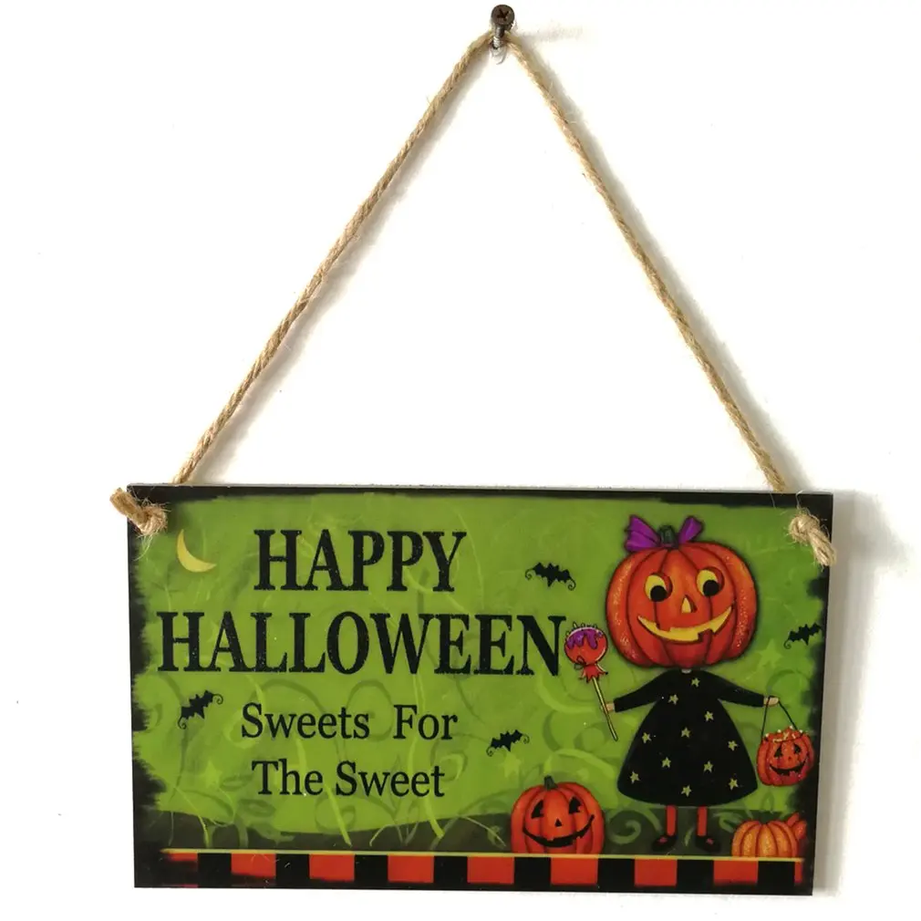 

Festival Party Supplies Wooden Hanging Board Door Wall Decoration Home Scene Layout Pendants Decor Ornament