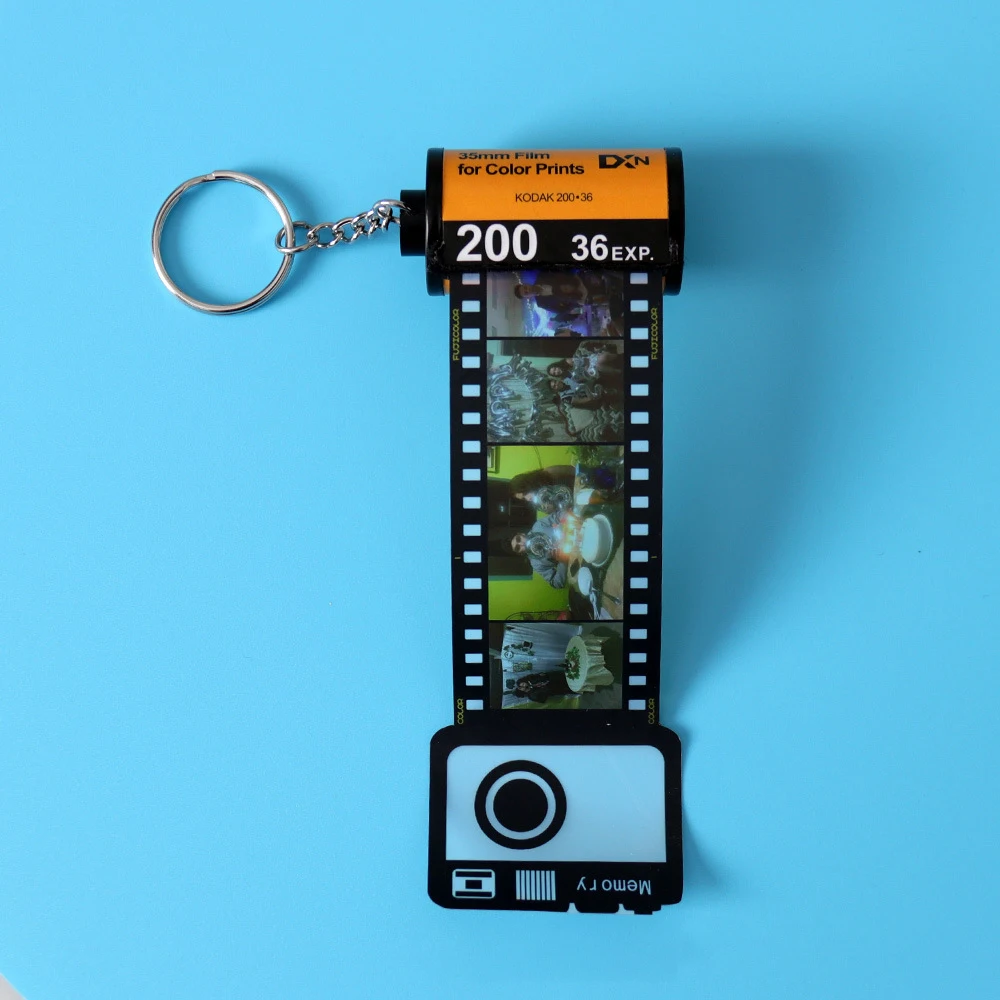 Custom Camera Film Roll Keychain DIY Personalized 10pcs Photo Roll