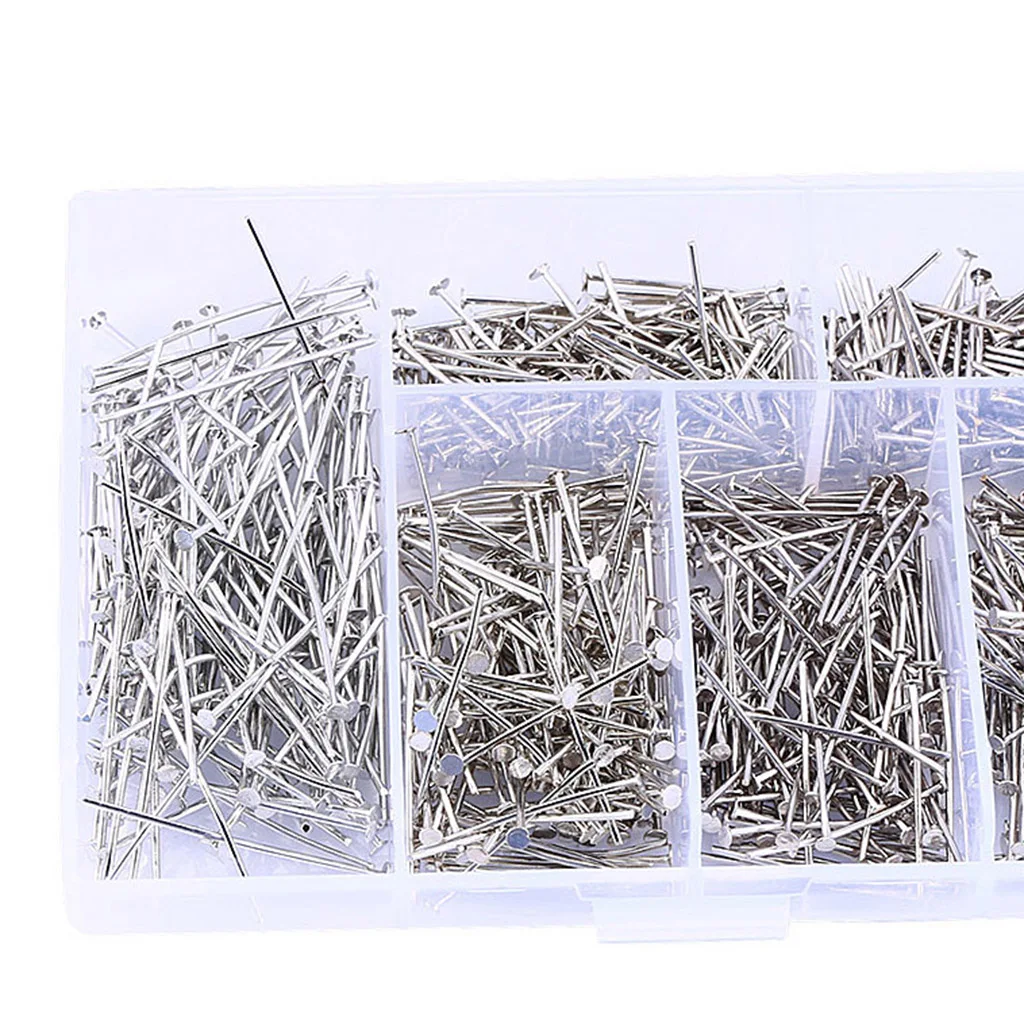 1 Box Flat Head Pins Sequin Pins Needles Jewelry Findings Craft Beading DIY