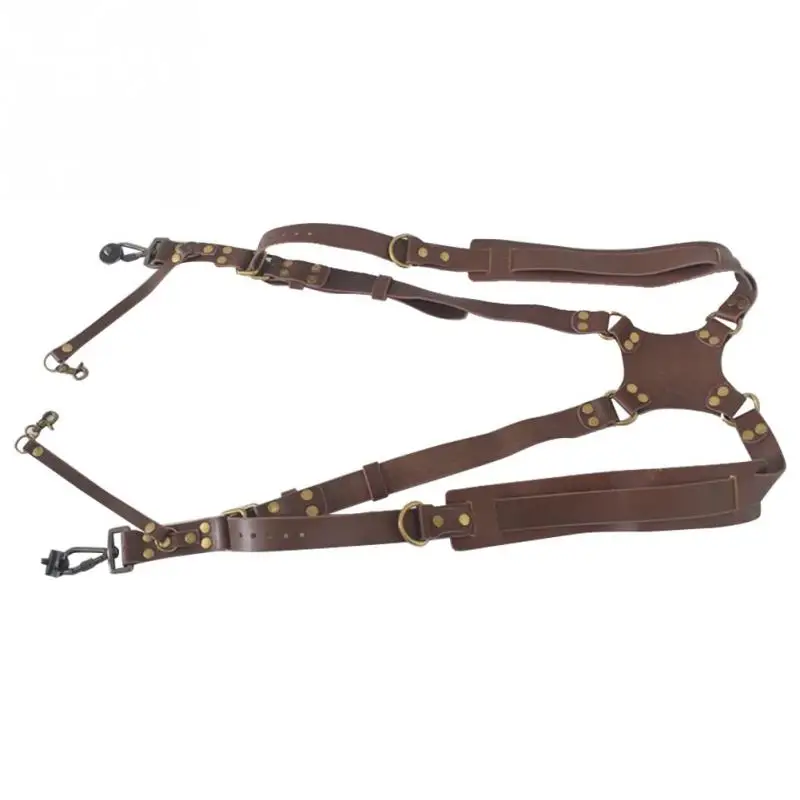Shoulder Brown Универсальный плечевой ремень с одним объективом для камеры, ремешок для шеи, регулируемый ремень для камеры с защитой от потери, ремень для цифровой зеркальной камеры, ремешок для спортивной камеры - Цвет: Shoulder Brown