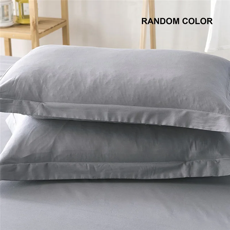 Modern Design Solid Color Pillow Case Full Cotton Bed Pillowcase 48cmx74cm Pillow Cover Super Soft Pillowcase Cover