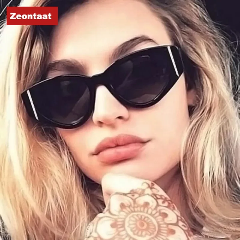 Zeontaat кошачий глаз солнцезащитные очки женские 2020 брендовые дизайнерские черные