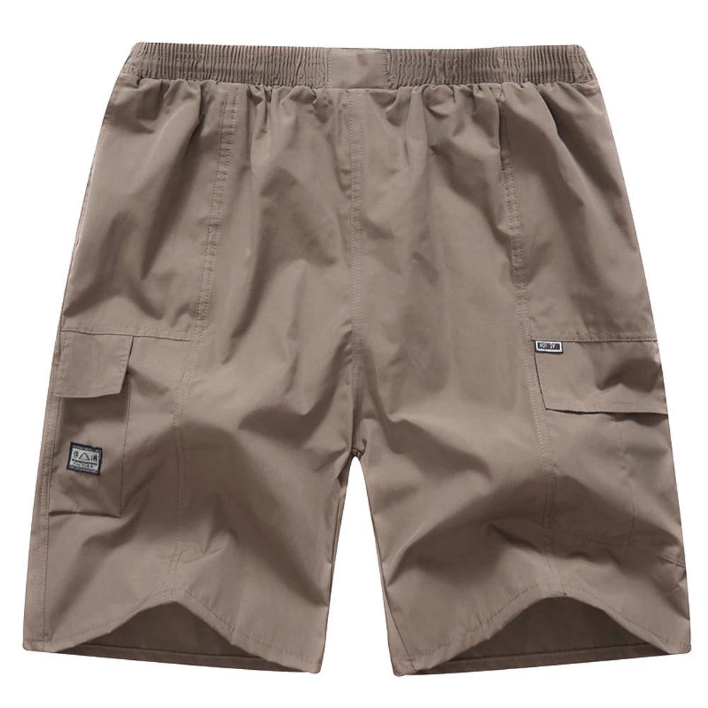 Эластичная талия, впитывающая пот, однотонная Спортивная Клубная одежда, Короткие с карманом, пригодно для носки, летние повседневные пляжные мужские штаны, повседневные, для путешествий