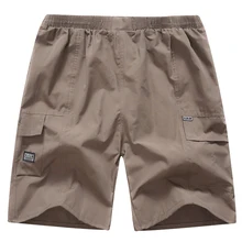 Эластичная талия, впитывающая пот, однотонная Спортивная Клубная одежда, Короткие с карманом, пригодно для носки, летние повседневные пляжные мужские штаны, повседневные, для путешествий