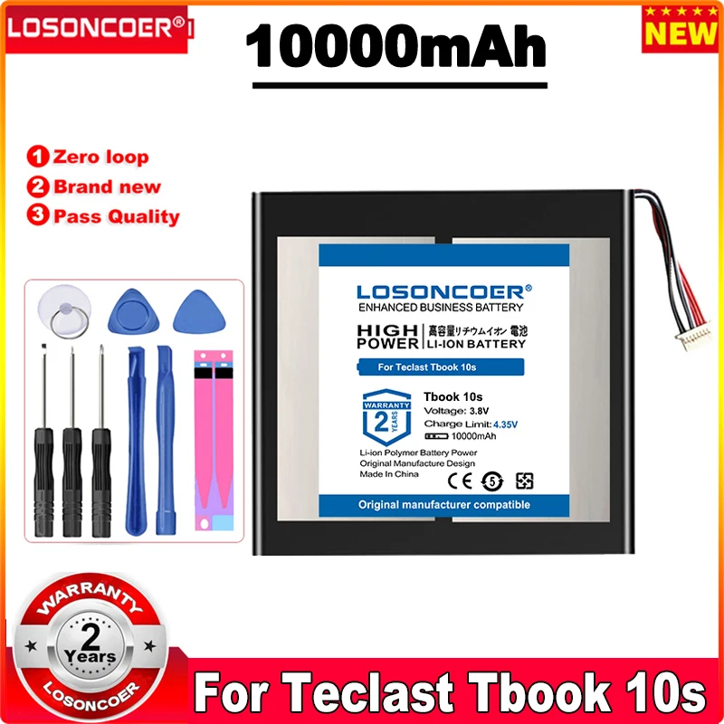 

LOSONCOER 10000mAh Battery For Teclast Tbook 10s Tbook10s Tablet PC