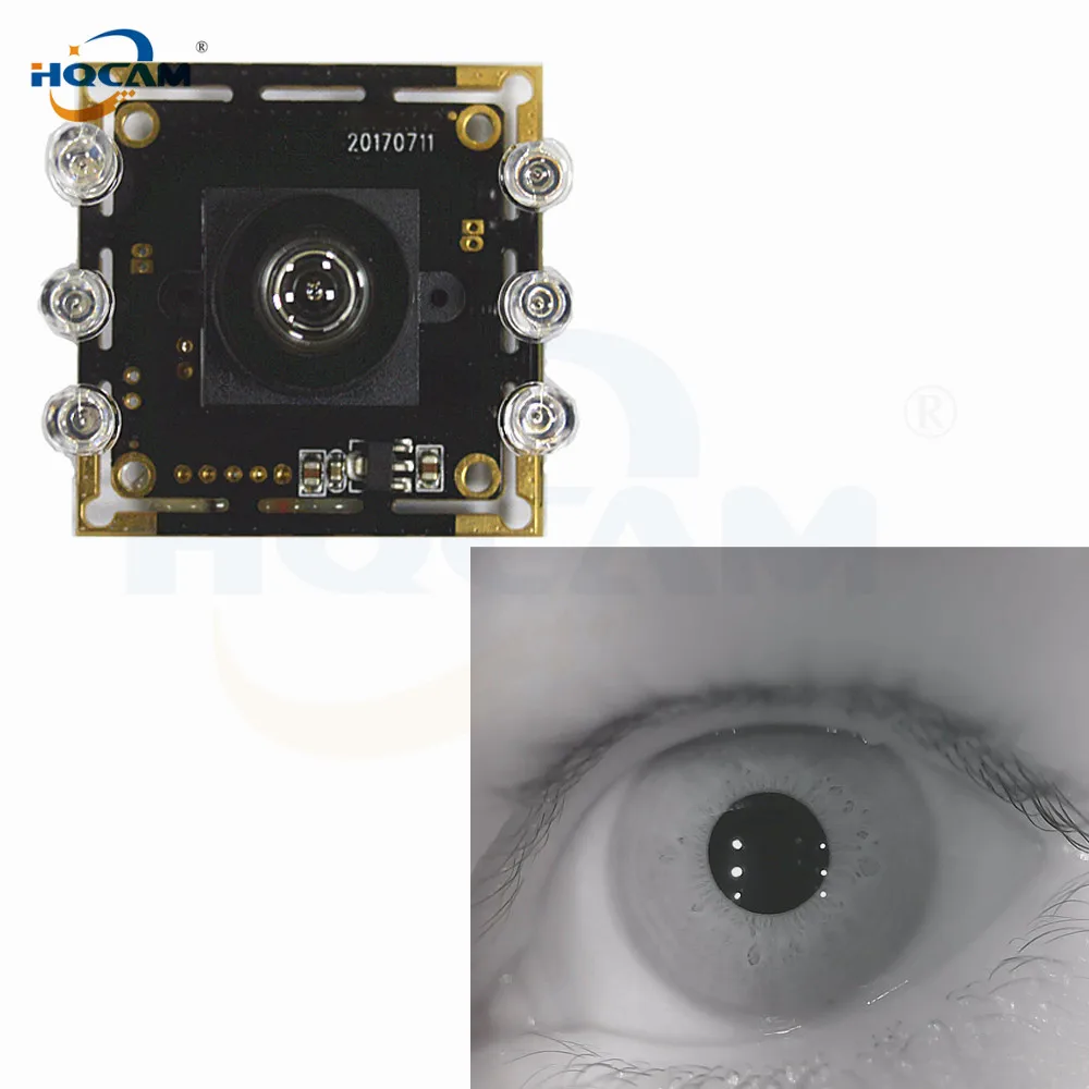 HQCAM USB BW Черный и белый узкий диапазон 850 нм Распознавание лиц Радужное