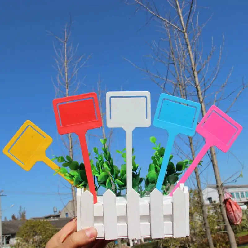 

10pcs Gardening Lables Cute Plastic Plant Tags Dual Use Plant Lables Markers Gardening Tool Fruit Labels Greenhouse Nursery