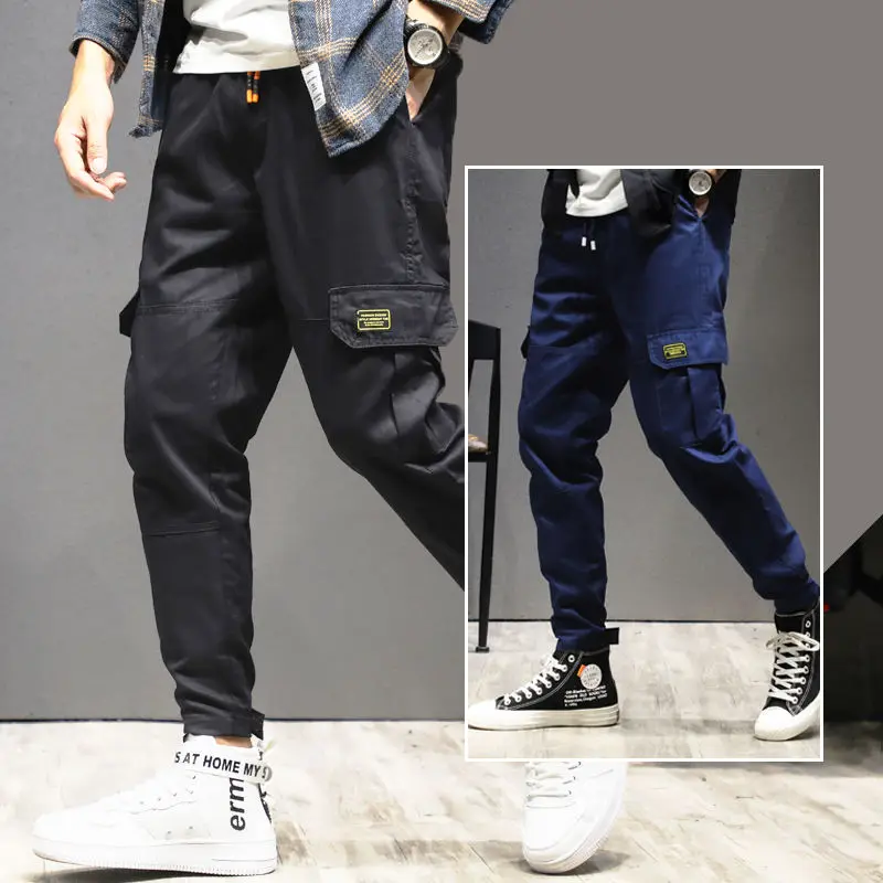 Billig Cargo Hosen Männer Streetwear Jogger Casual Jogginghose Techwear Armee Hose