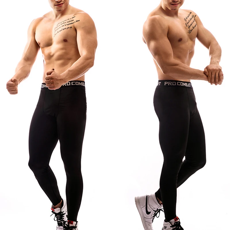 Compression Pants Mens Gym Leggings Sport Training Pants Men Running Tights Trousers Men Sportswear Dry Quick Fit Jogging