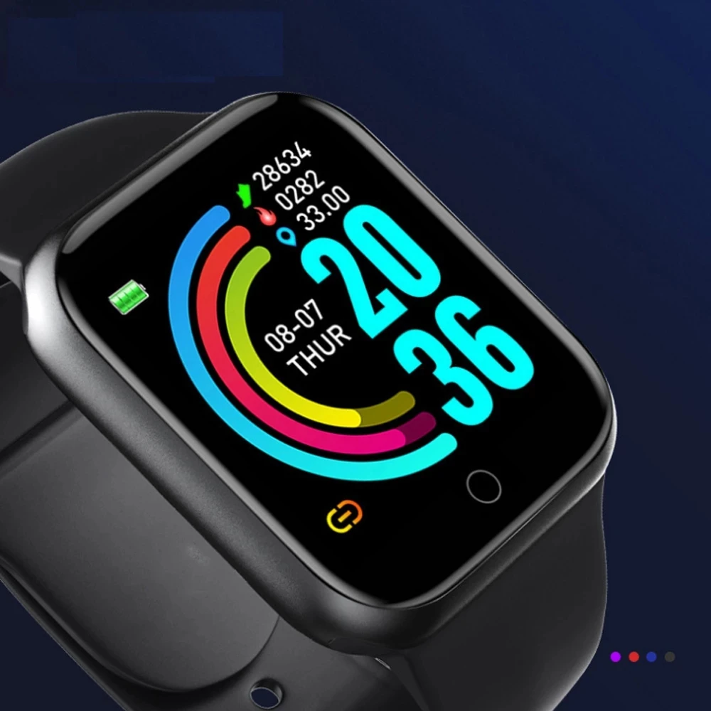 

Original 1Pcs Y68 Smart Watches Fitness Smart Activity Trackers Heart Rate Monitor Waterproof D20 Smartwatch For Men Women