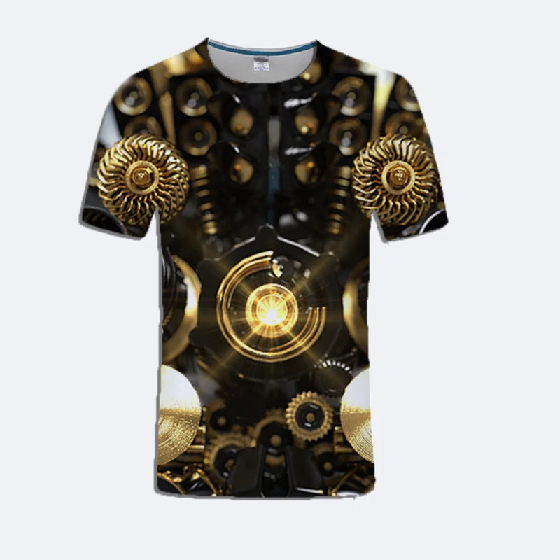 Heavy Metal 3D Printing Unisex 3d Gold Shirt Men Stranger Things t Print t-shirt Dropshipping | Мужская одежда