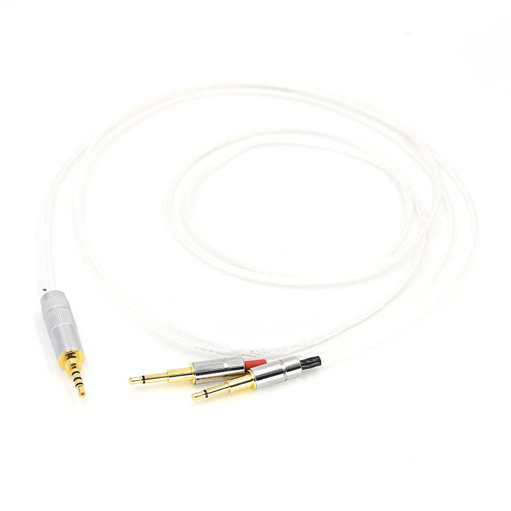 Copper colour 2 5mm 8core Silver Plated Headphone Upgrade Cable for HE1000 HE400S HE560 Oppo PM 1 PM 2