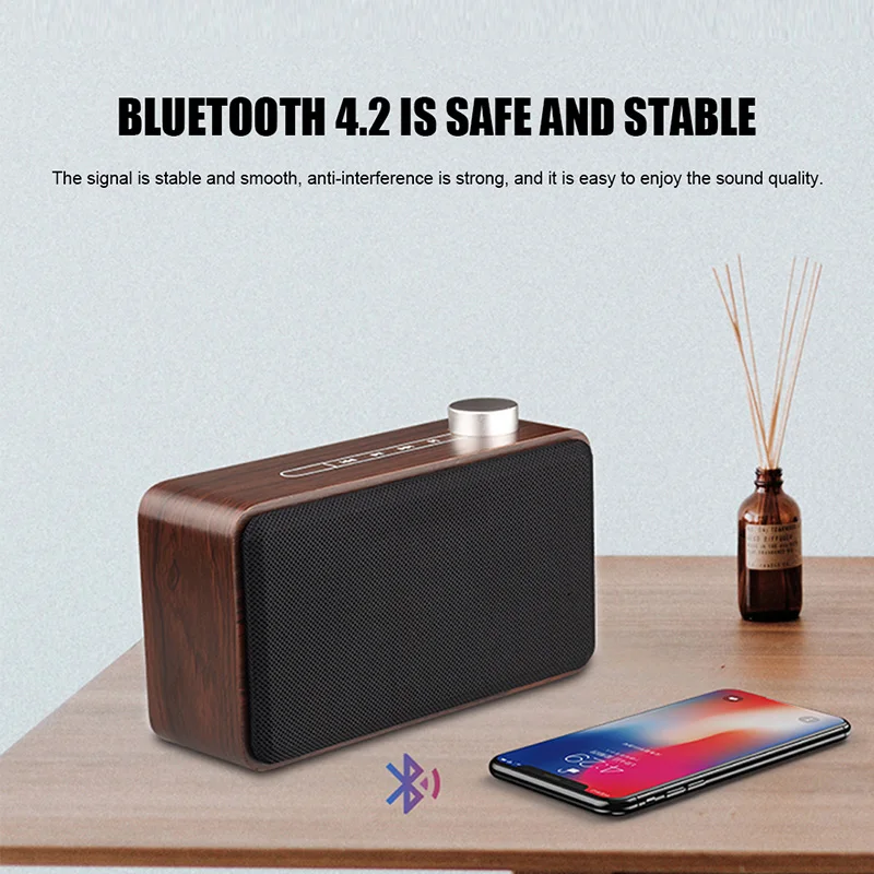 Дизайн Улучшенный красочный и портативный Bluetooth динамик деревянный бас беспроводной портативный динамик поддержка TF AUX USB GY88