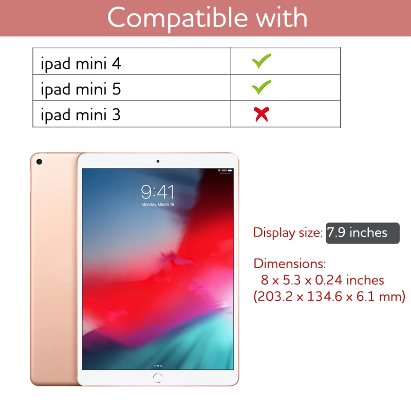 Роскошный Жесткий Чехол для ipadmini 4 5 ультра тонкий PU кожаный флип для Apple iPadMini 4 5 7,9 дюймов чехол задняя крышка Coque Fundas корпус