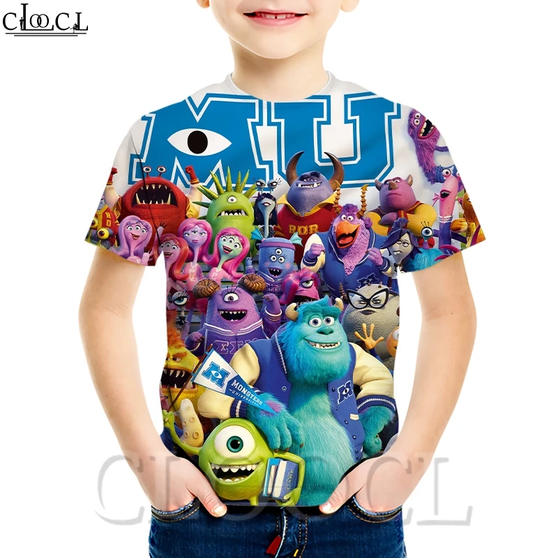 CLOOCL-Camiseta con estampado 3D Universal para niños y niñas, prenda de vestir, con estampado creativo de dibujos animados, de manga corta