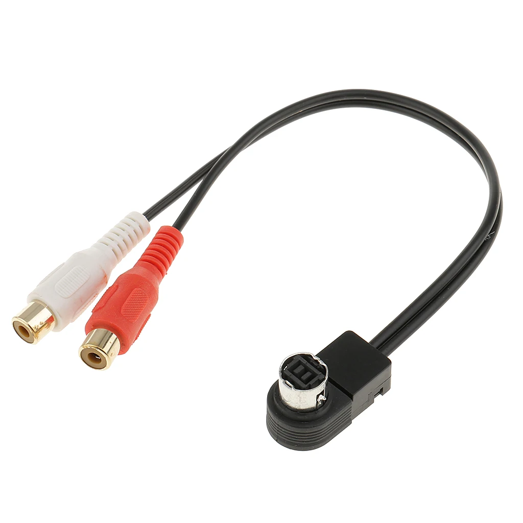 Ai-Net Radio To Aux 2 RCA Audio Input Adapter Splitter For Alpine CDA-7998