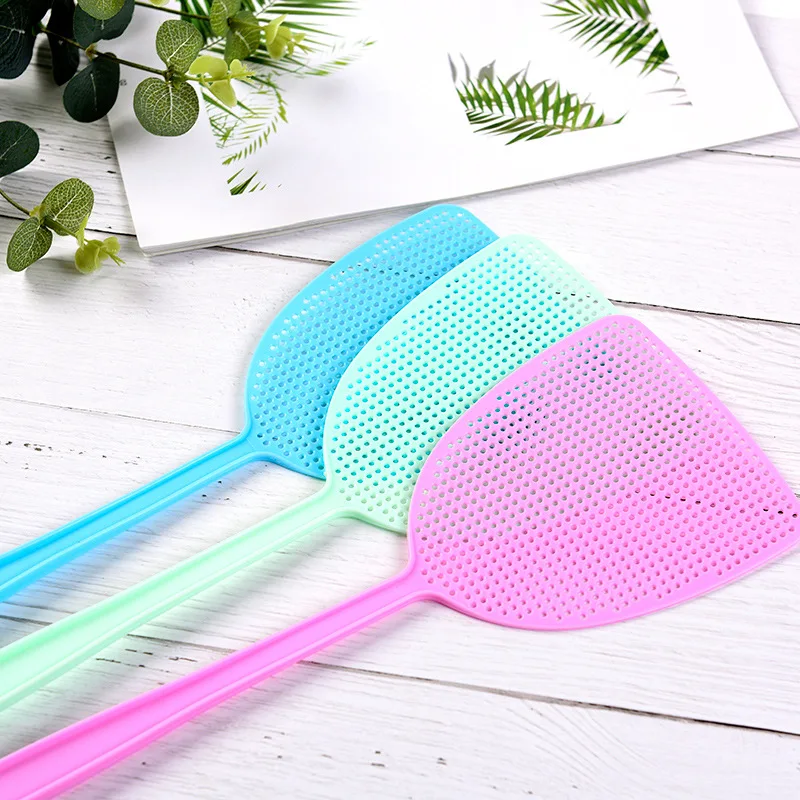 1Pcs Fly Swatter Manual Swat Pest Control Prevent Pest Baffle Mosquito Tool Handle Home Fly Swatter Mosquito Repellent Tool