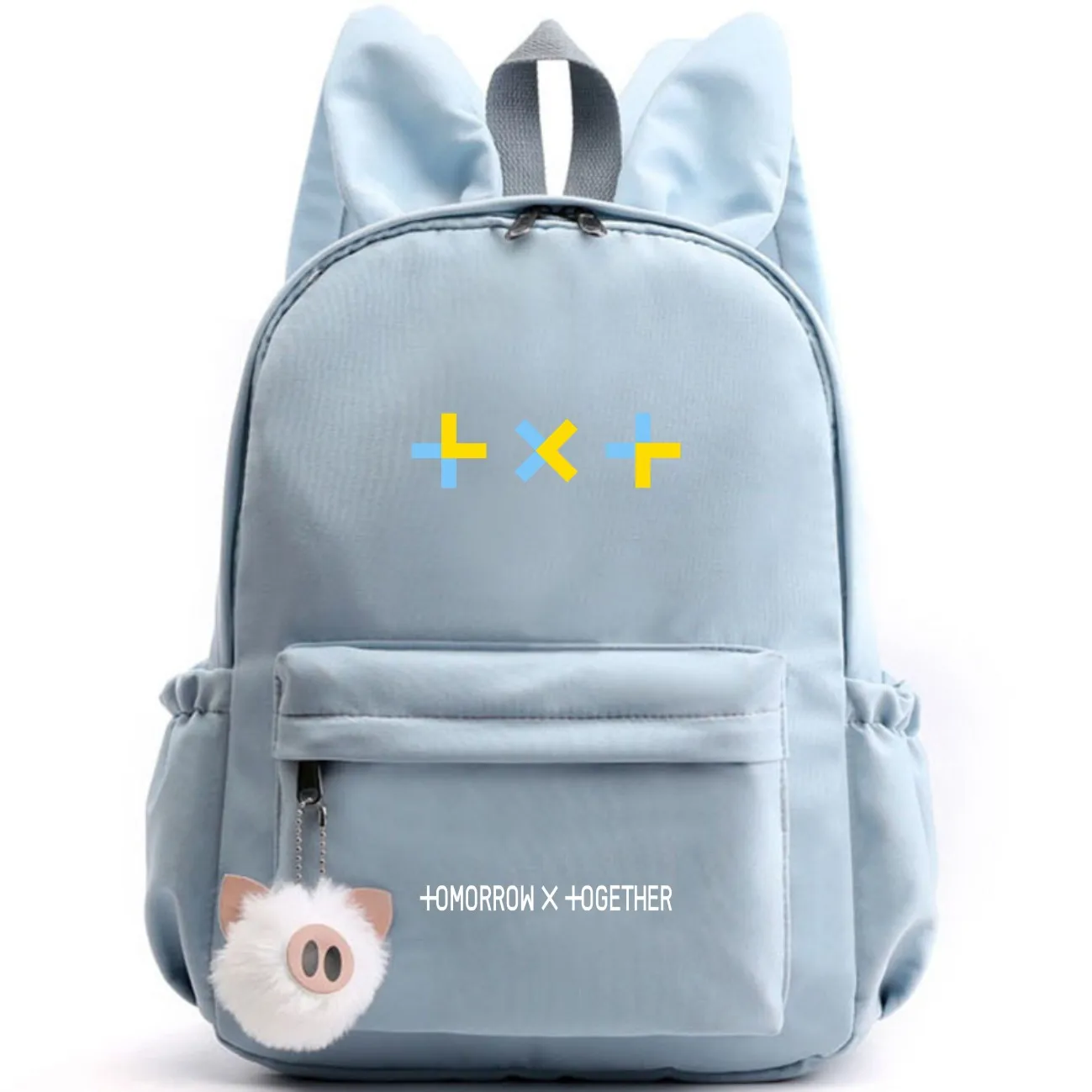 Kpop Group TXT Tomorrow X Together Women Cute Backpack Nylon School Bags for Teenage Girls Pink Bookbag Kawaii Small Bagpack