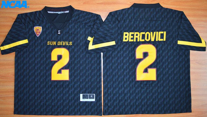 Новое поступление высокое качество Mike Bercovici#2 футболка колледжа Limited Джерси S-XXXL - Цвет: 2
