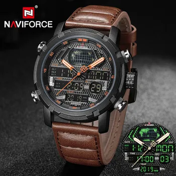 

NAVIFORCE Men's Watches LED Digital Chronograph Sport Military Quartz Wristwatch Waterproof Alarm Clock Male Relogio Masculino