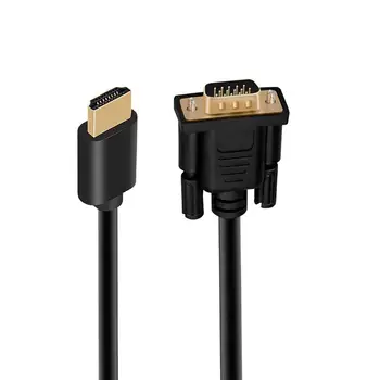 

HDMI Male to VGA Male 15 Pin Video Adapter Cable 1080P Converter Cable For HDTV Set-Top Gold Plated Connectors
