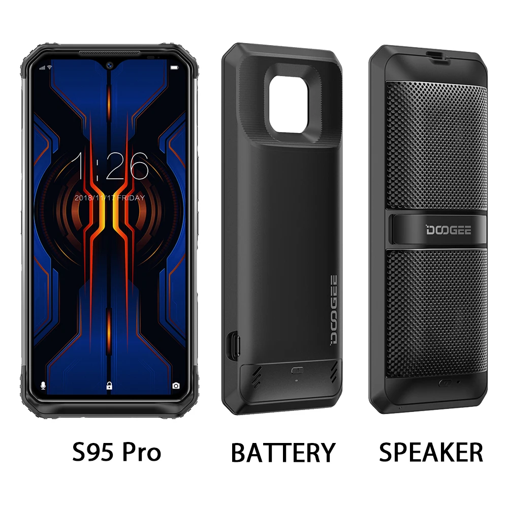 S95 Pro Add Module Doogee S95 Pro модульный прочный мобильный телефон Helio P90 Octa Core 48MP с тройной камерой смартфон 6," дисплей 8 Гб 128 ГБ IP68/IP69K - Цвет: S95 Pro Add Module