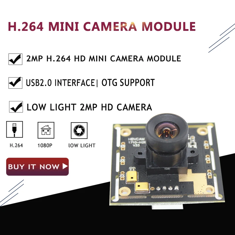 2MP H264 модуль hd-камеры 1080P Веб-камера с микрофоном