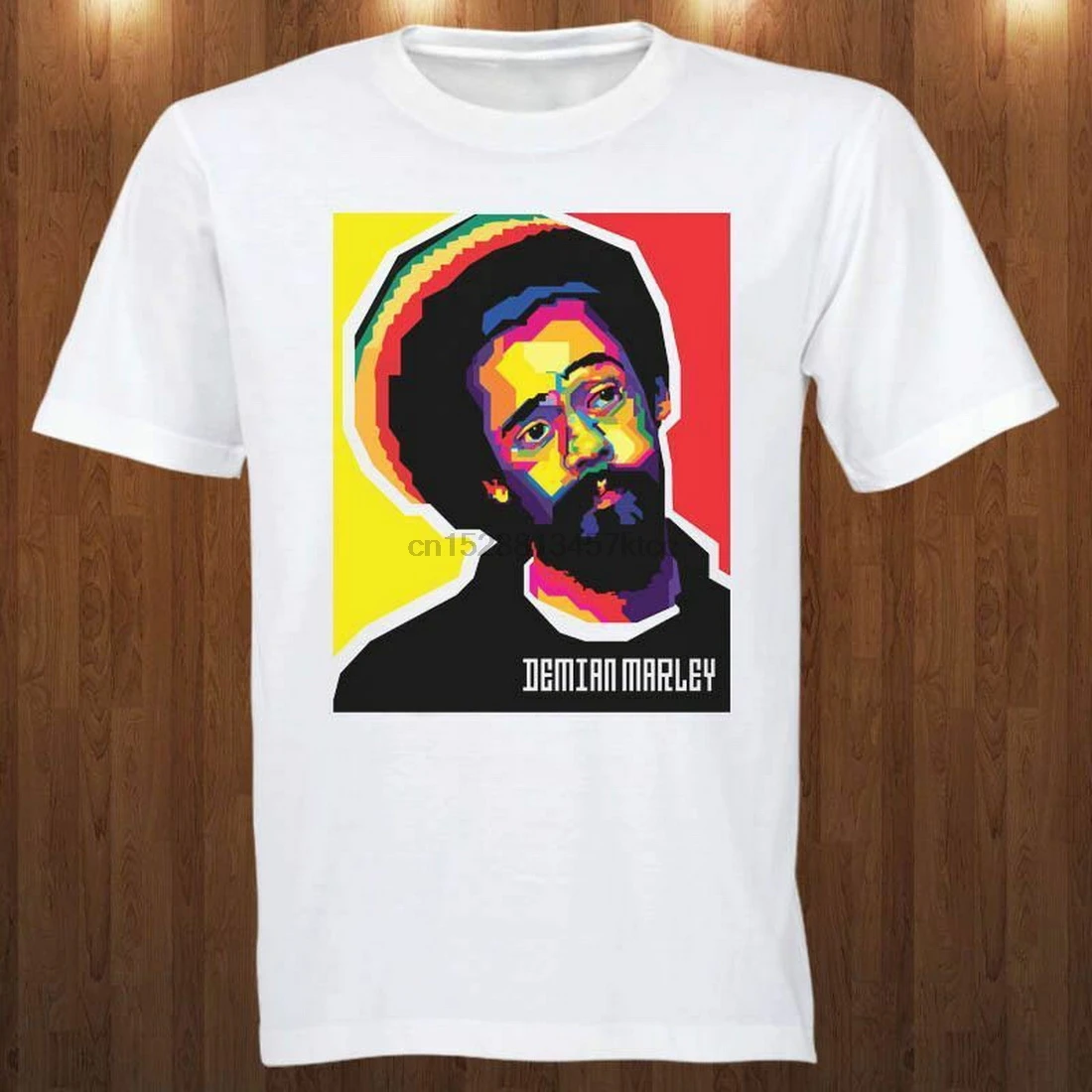 Damian Marley футболка регги художника Gongzilla Топы Футболка с принтом размера плюс
