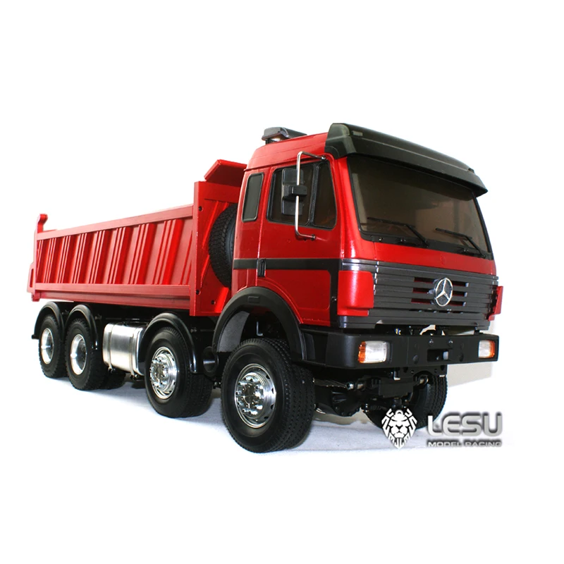 1/14 RC LESU Металлическое шасси Benz 8x8 гидравлический самосвал блокировка дифференциала