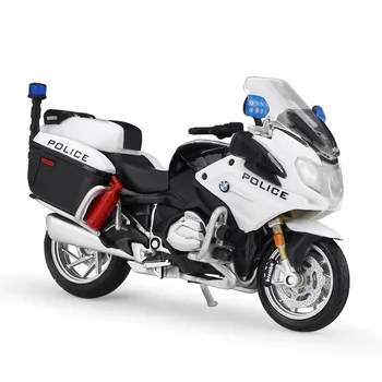 

1/18 BMW R1200 RT Motorcycle Police Car Alloy Model Diecast Static Simulation Miniature Motorcycles Metal Decorations For Home