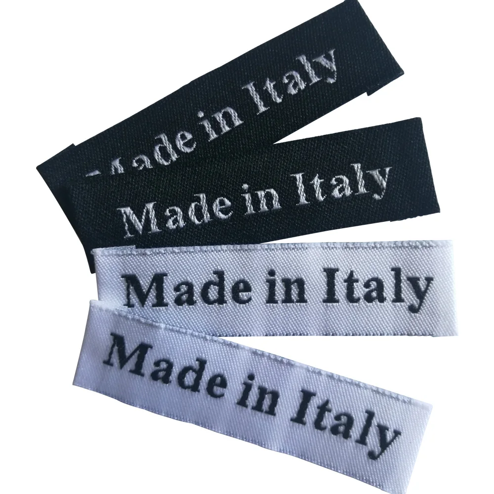 de ropa italiana prendas de vestir, Etiquetas tejidas hechas a mano hechas en Italia, etiquetas de costura a medida para accesorios de trabajo a mano - AliExpress Hogar y jardín