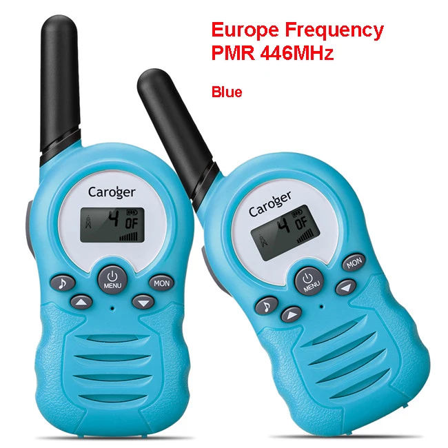 EU Blue Caroger 22 канала 2 шт. рации FRS/GMRS 462/467 МГц двухстороннее радио 2 миль диапазон портативное устройство для переговоров камуфляж - Цвет: EU Blue
