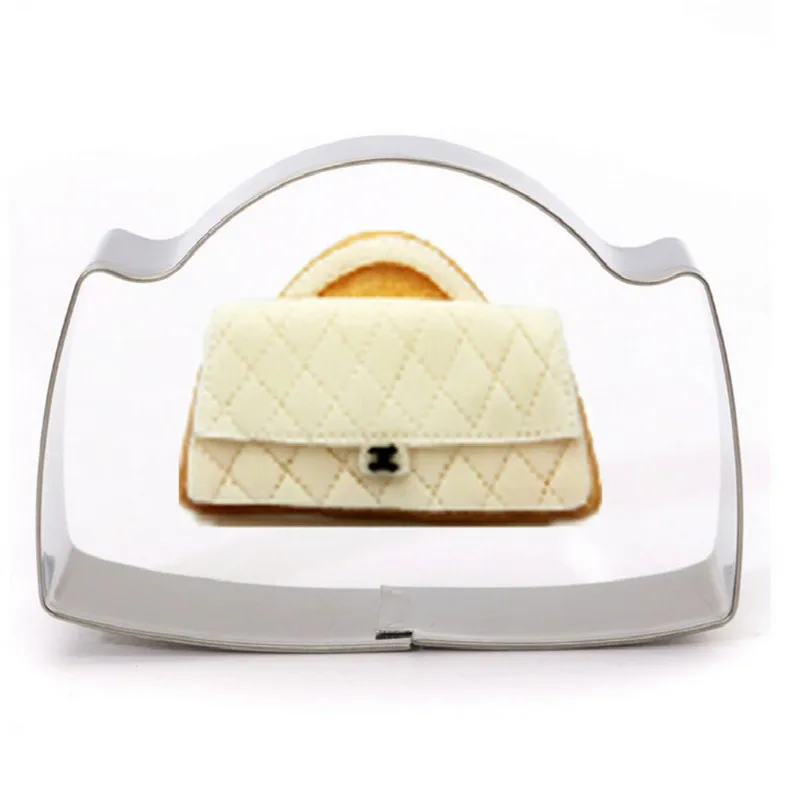 Handbag MILIVIXAY 1 шт. Помада для губ/очков/Сумки из натуральной кожи Форма пирог печенье формочка из нержавеющей стали Fondant(сахарная) для десерта, шоколада пресс-форм вечерние поставки - Цвет: Handbag