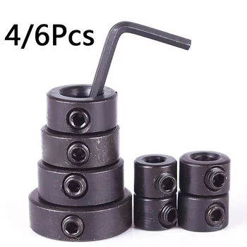 

4/6pcs 3-16mm Woodworking Drill Locator Drill Bit Depth Stop Collars Ring Positioner Drill Locator Wood Drill Bit