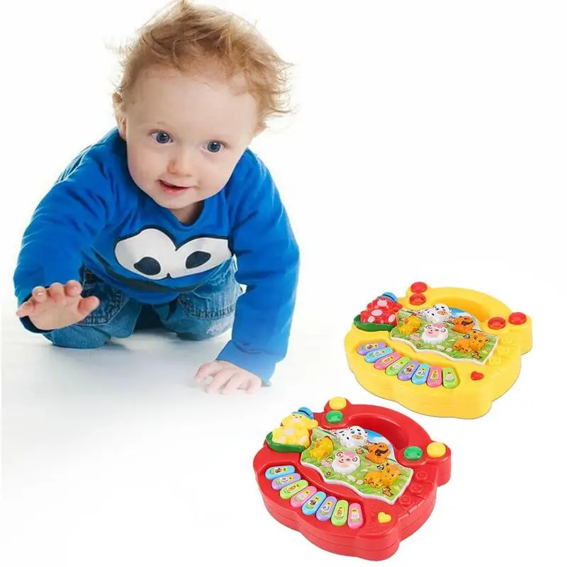 Hot Sale Musical Instrument Toy Small Animal Farm Piano Electronic Keyboard Children Gift Baby Early Educational Toys